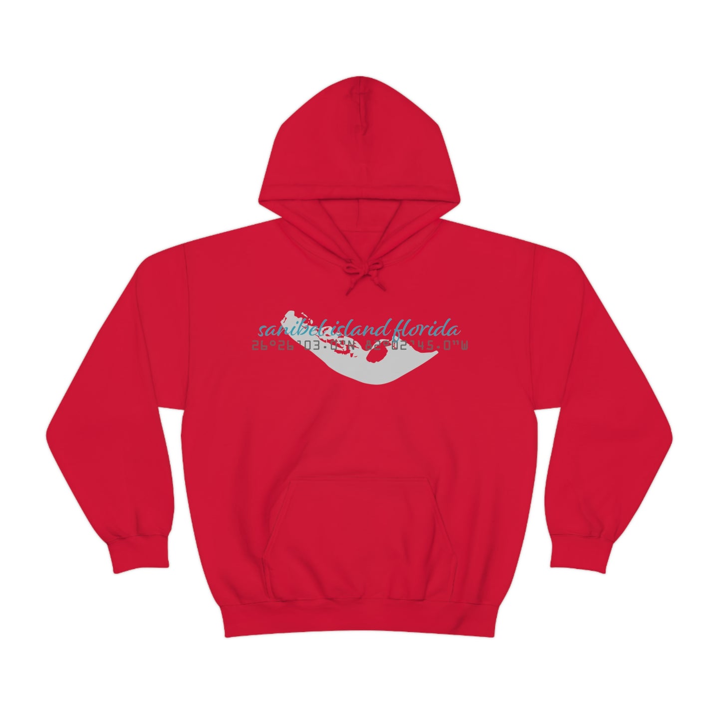 Sanibel Island GPS Unisex Heavy Blend™ Hooded Sweatshirt + More Colors