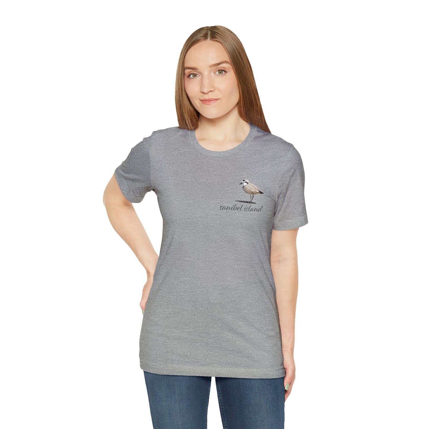 Sanibel Island Snowy Plover Unisex Jersey Short Sleeve Tee