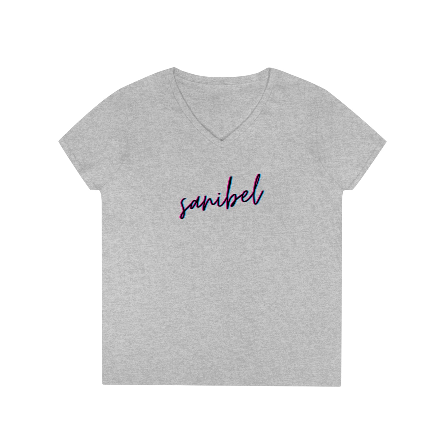 Sanibel 3D Ladies' V-Neck T-Shirt + More Colors