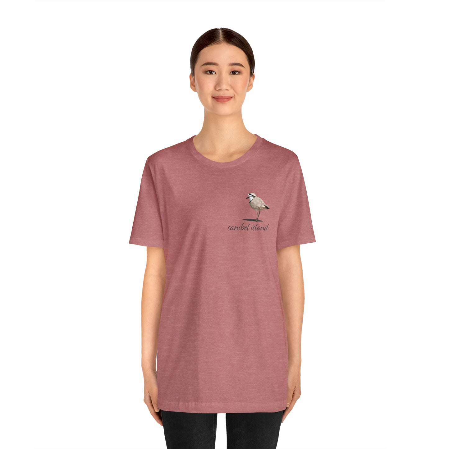 Sanibel Island Snowy Plover Unisex Jersey Short Sleeve Tee