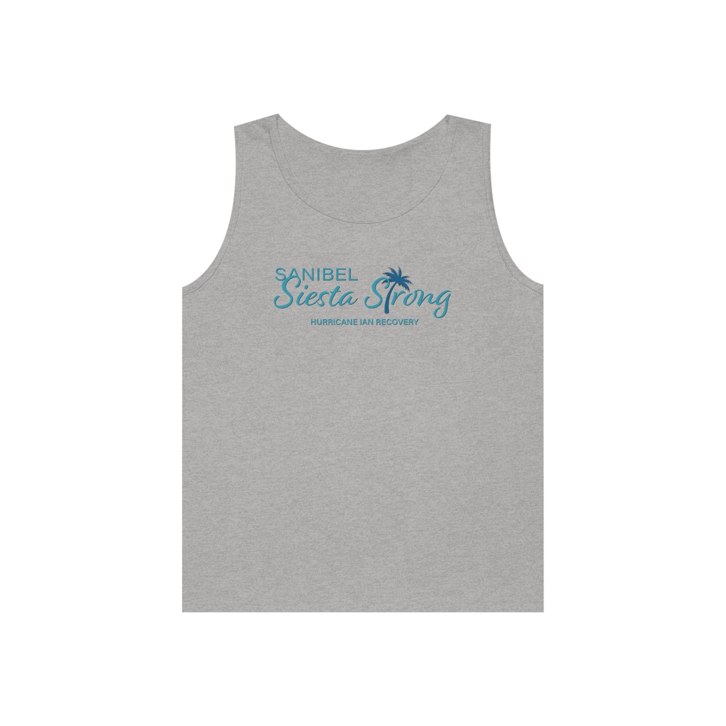 Sanibel Siesta Strong Unisex Heavy Cotton Tank Top + More Colors
