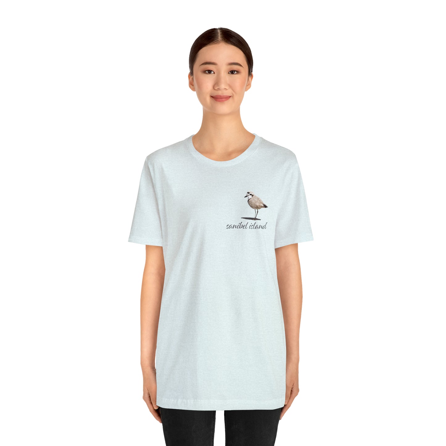 Sanibel Island Snowy Plover Unisex Jersey Short Sleeve Tee
