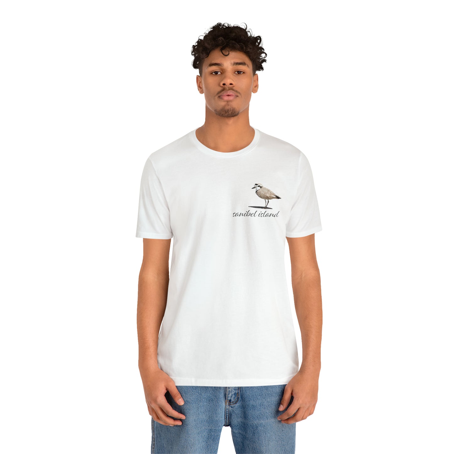 Sanibel Island Snowy Plover Unisex Jersey Short Sleeve Tee