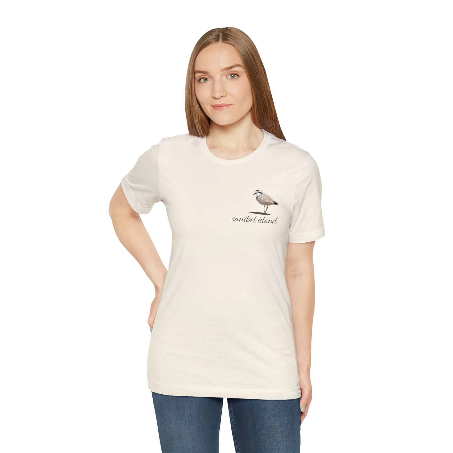 Sanibel Island Snowy Plover Unisex Jersey Short Sleeve Tee