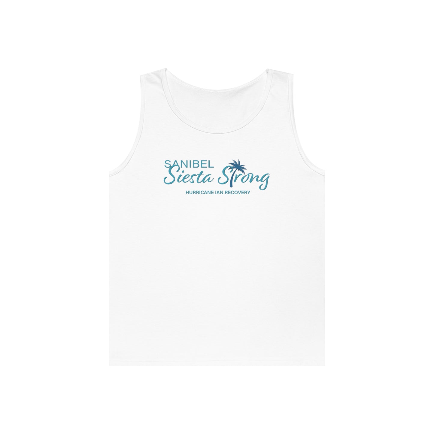 Sanibel Siesta Strong Unisex Heavy Cotton Tank Top + More Colors