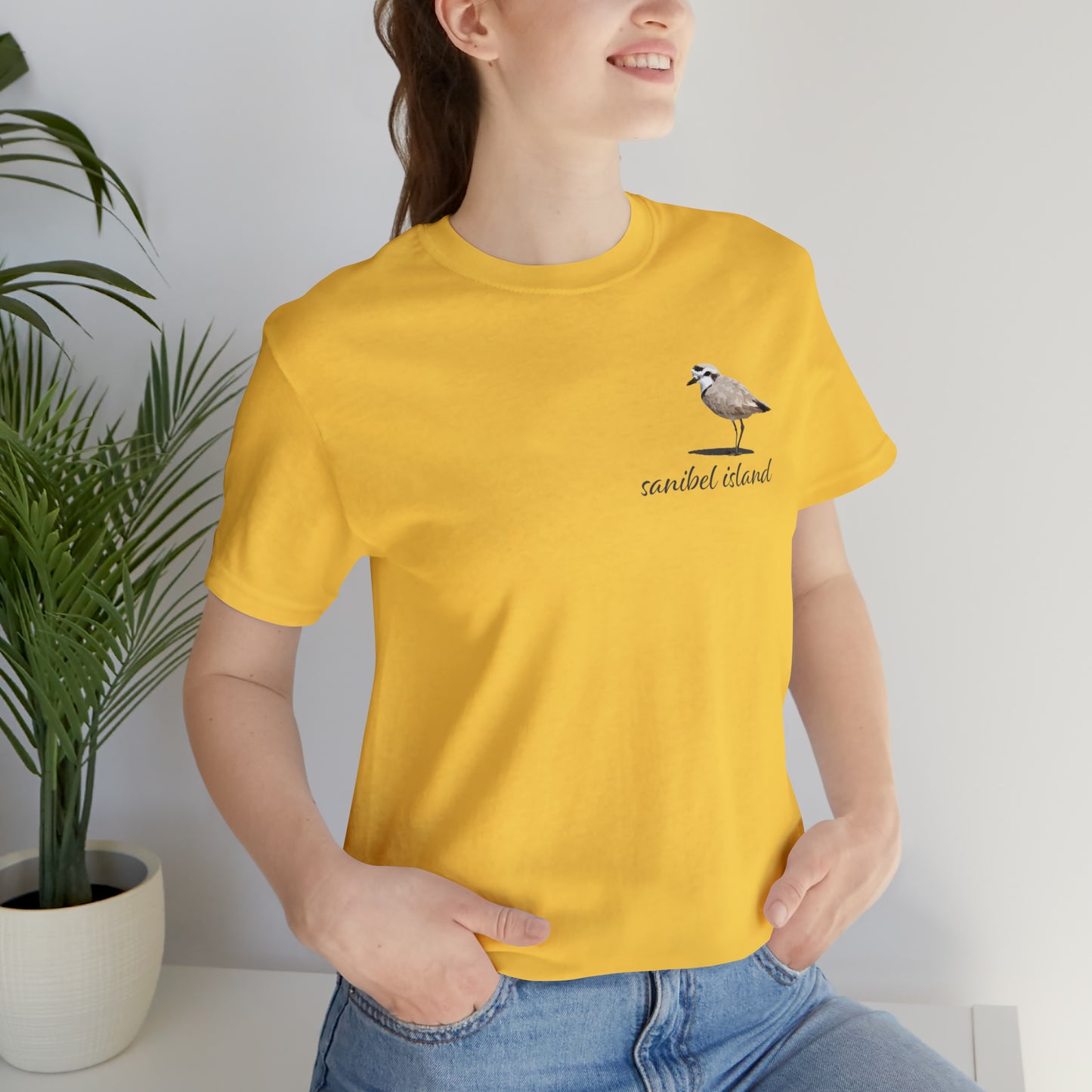 Sanibel Island Snowy Plover Unisex Jersey Short Sleeve Tee