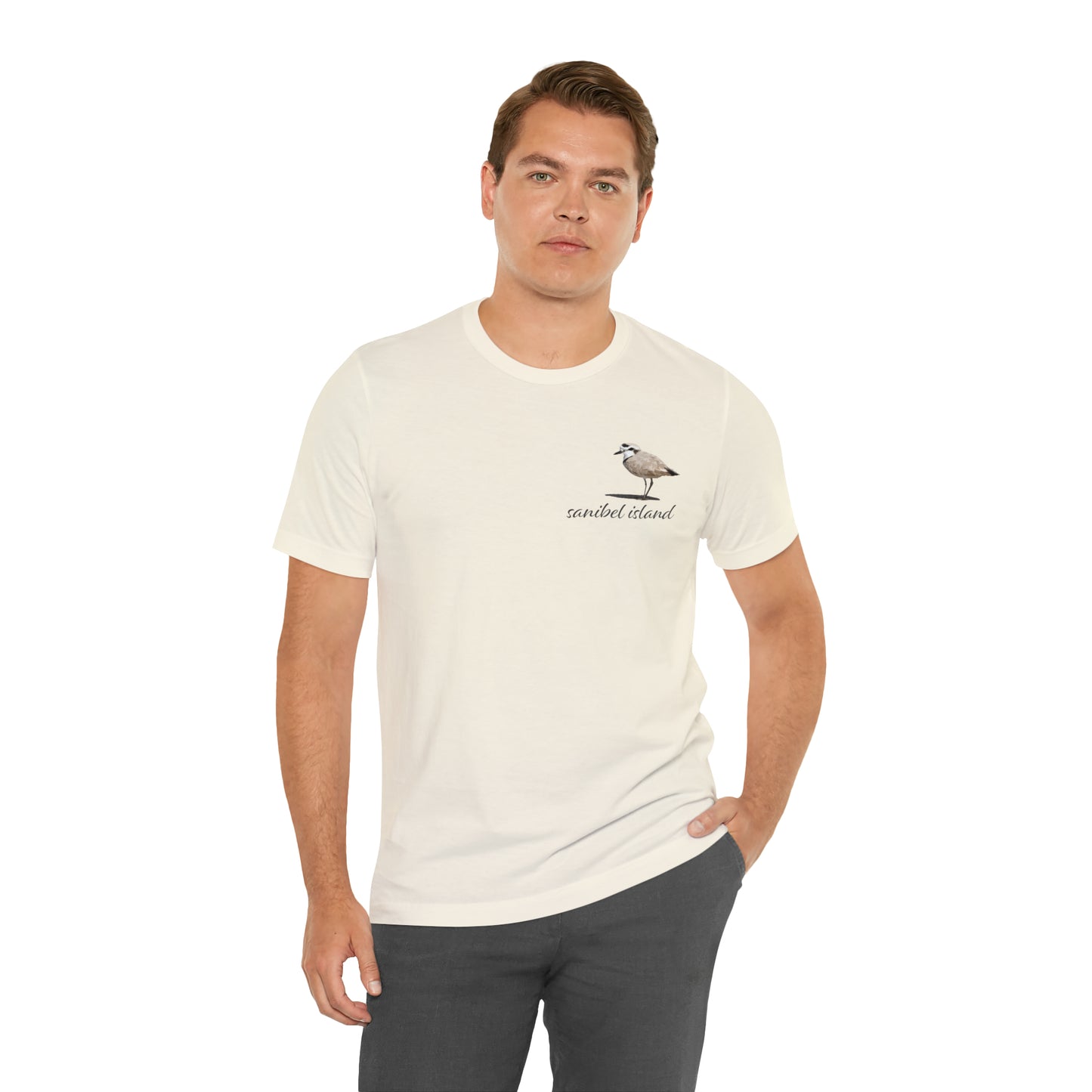 Sanibel Island Snowy Plover Unisex Jersey Short Sleeve Tee