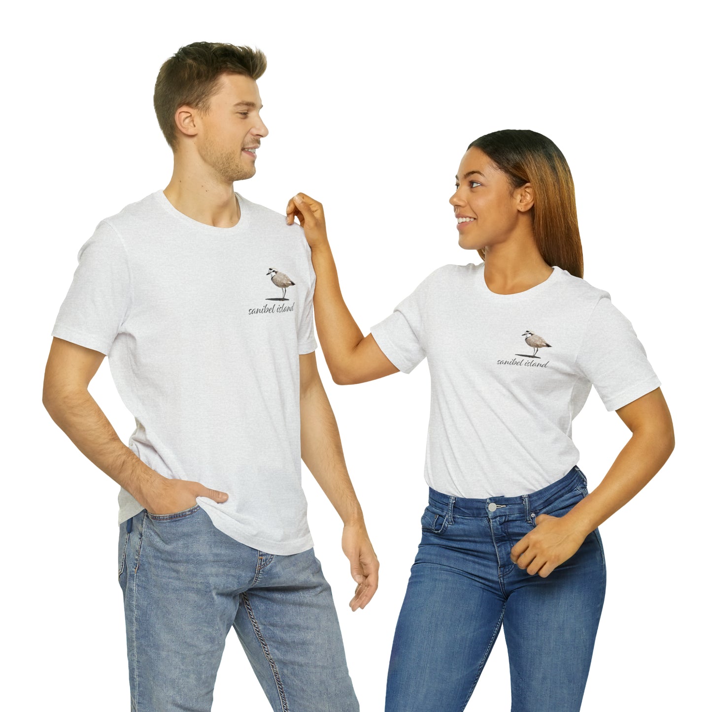 Sanibel Island Snowy Plover Unisex Jersey Short Sleeve Tee