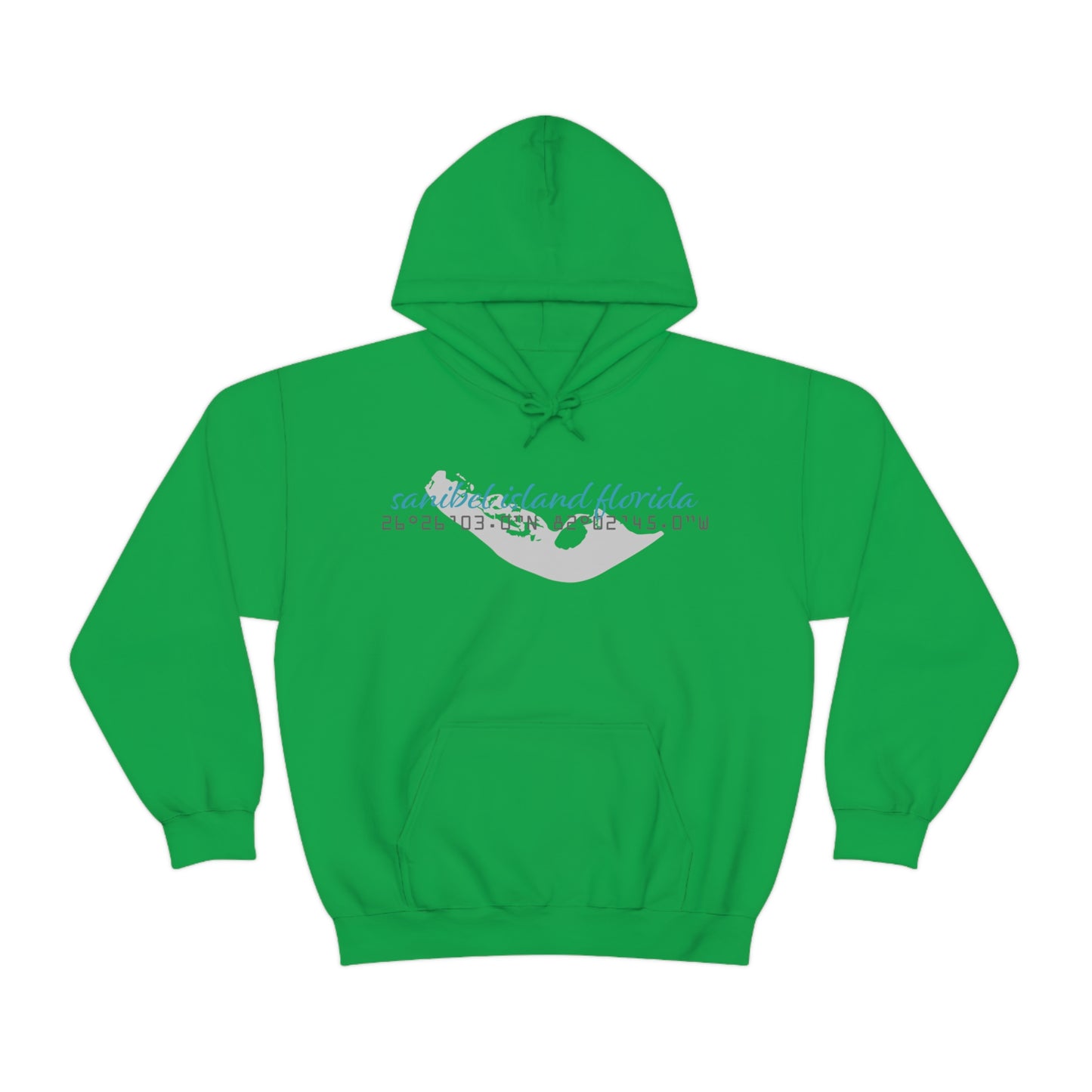 Sanibel Island GPS Unisex Heavy Blend™ Hooded Sweatshirt + More Colors