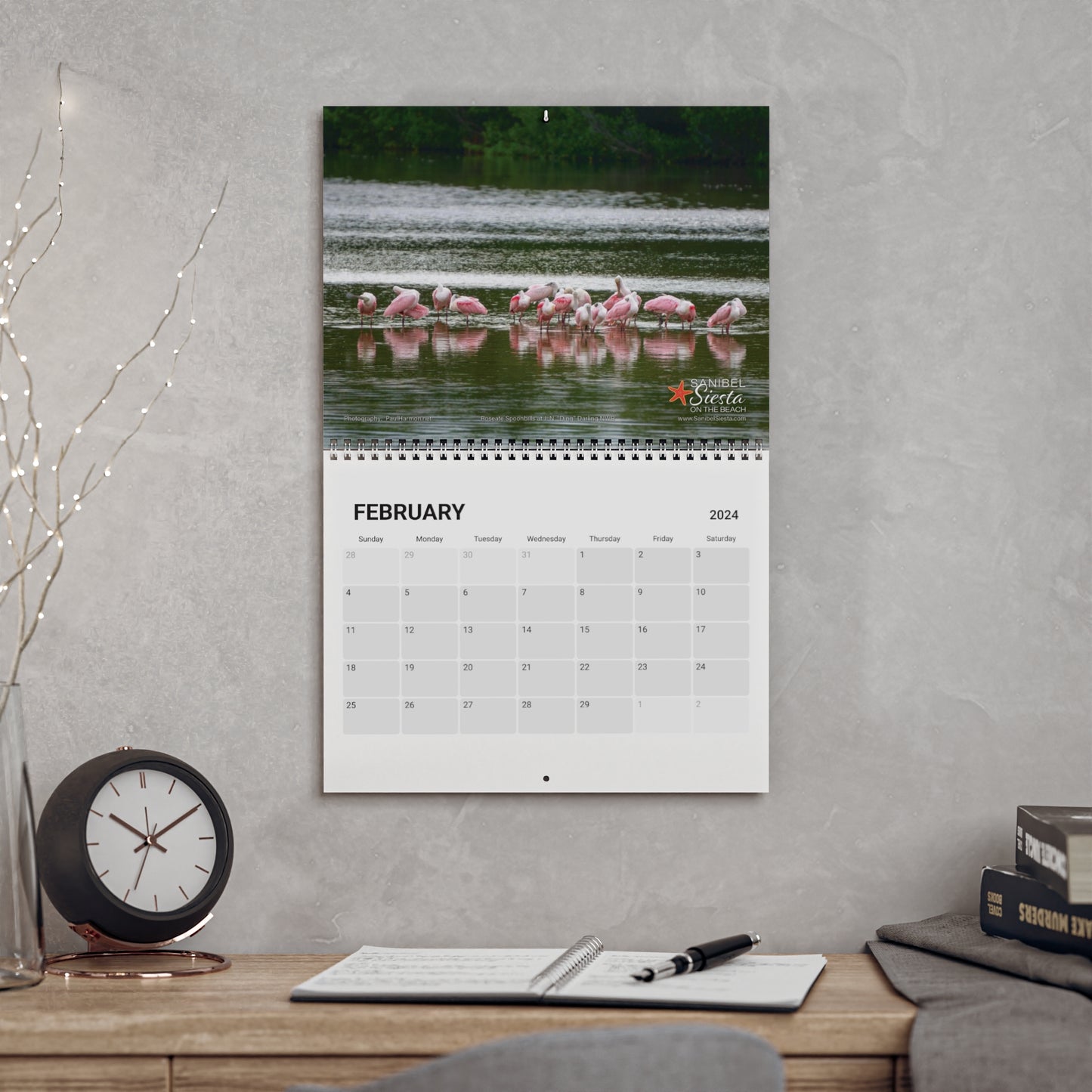 2024 Sanibel Siesta Wall Calendar