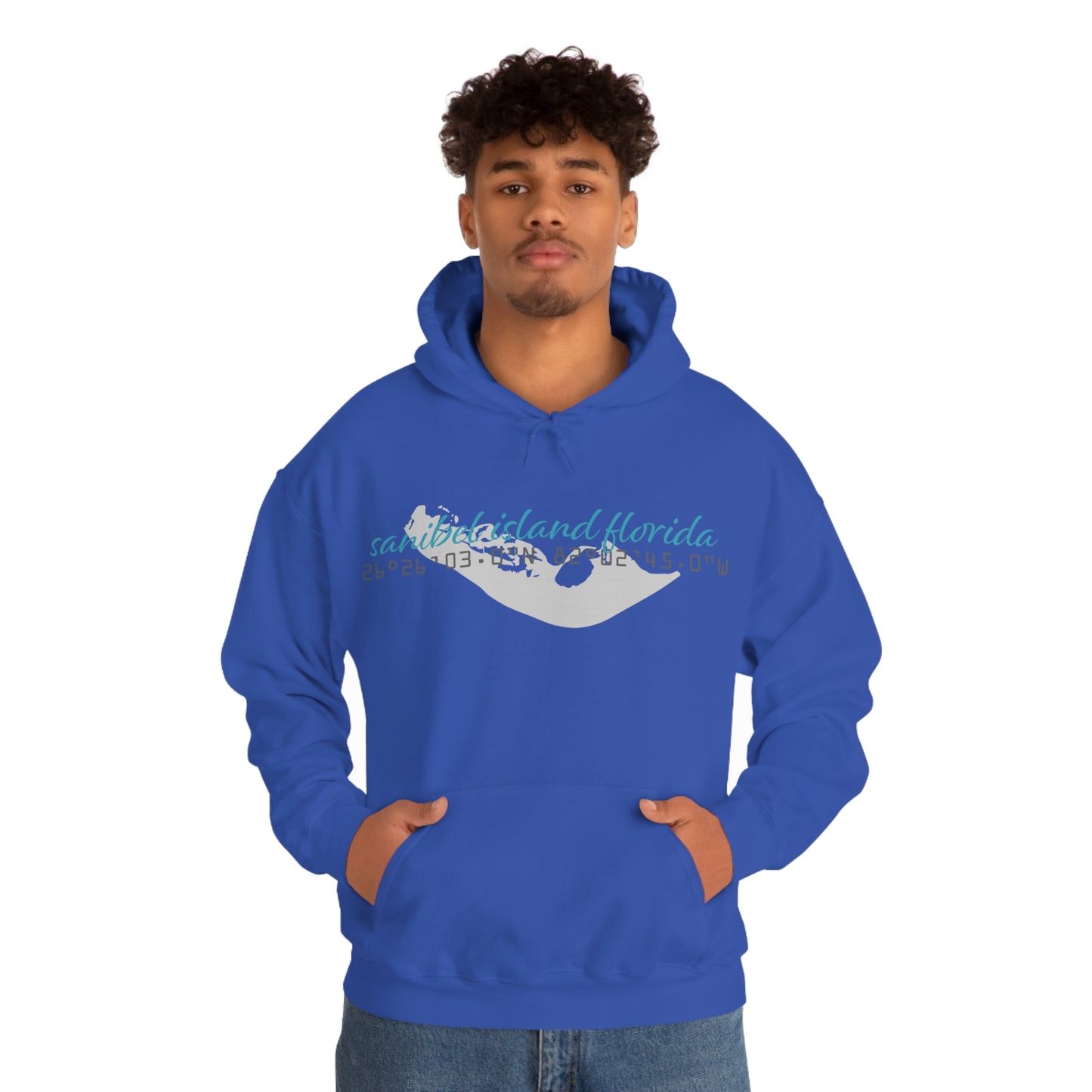 Sanibel Island GPS Unisex Heavy Blend™ Hooded Sweatshirt + More Colors