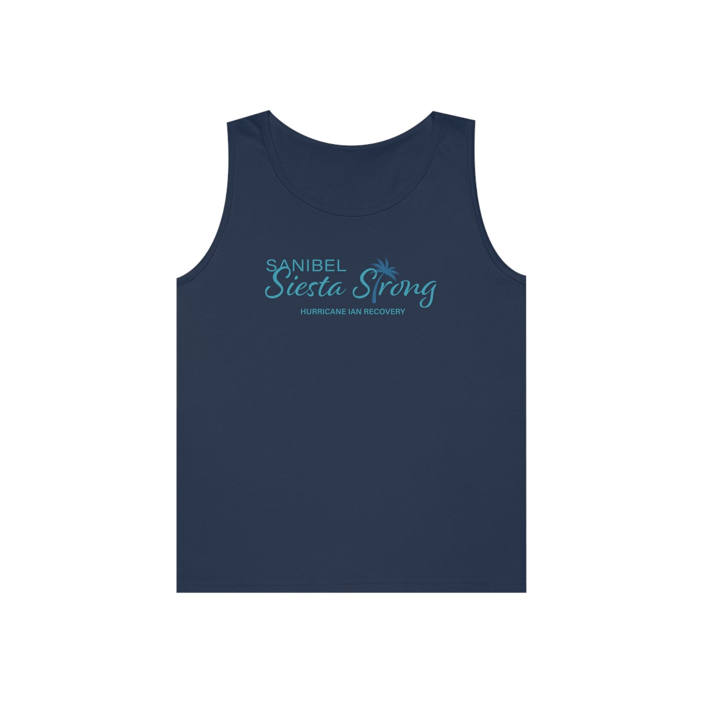 Sanibel Siesta Strong Unisex Heavy Cotton Tank Top + More Colors