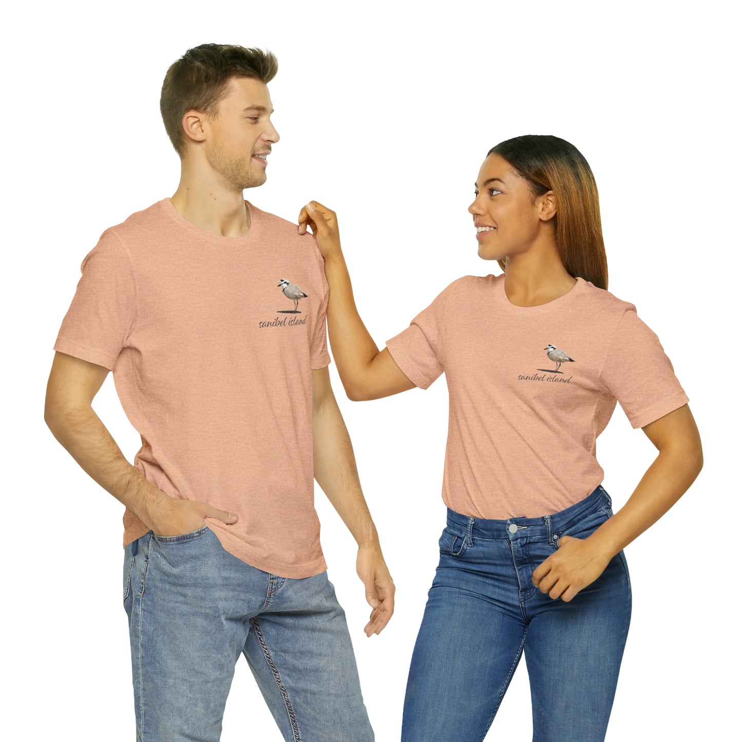 Sanibel Island Snowy Plover Unisex Jersey Short Sleeve Tee