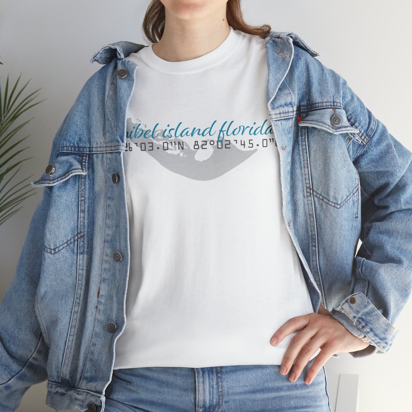 Sanibel Island GPS Unisex Heavy Cotton Tee + More Colors