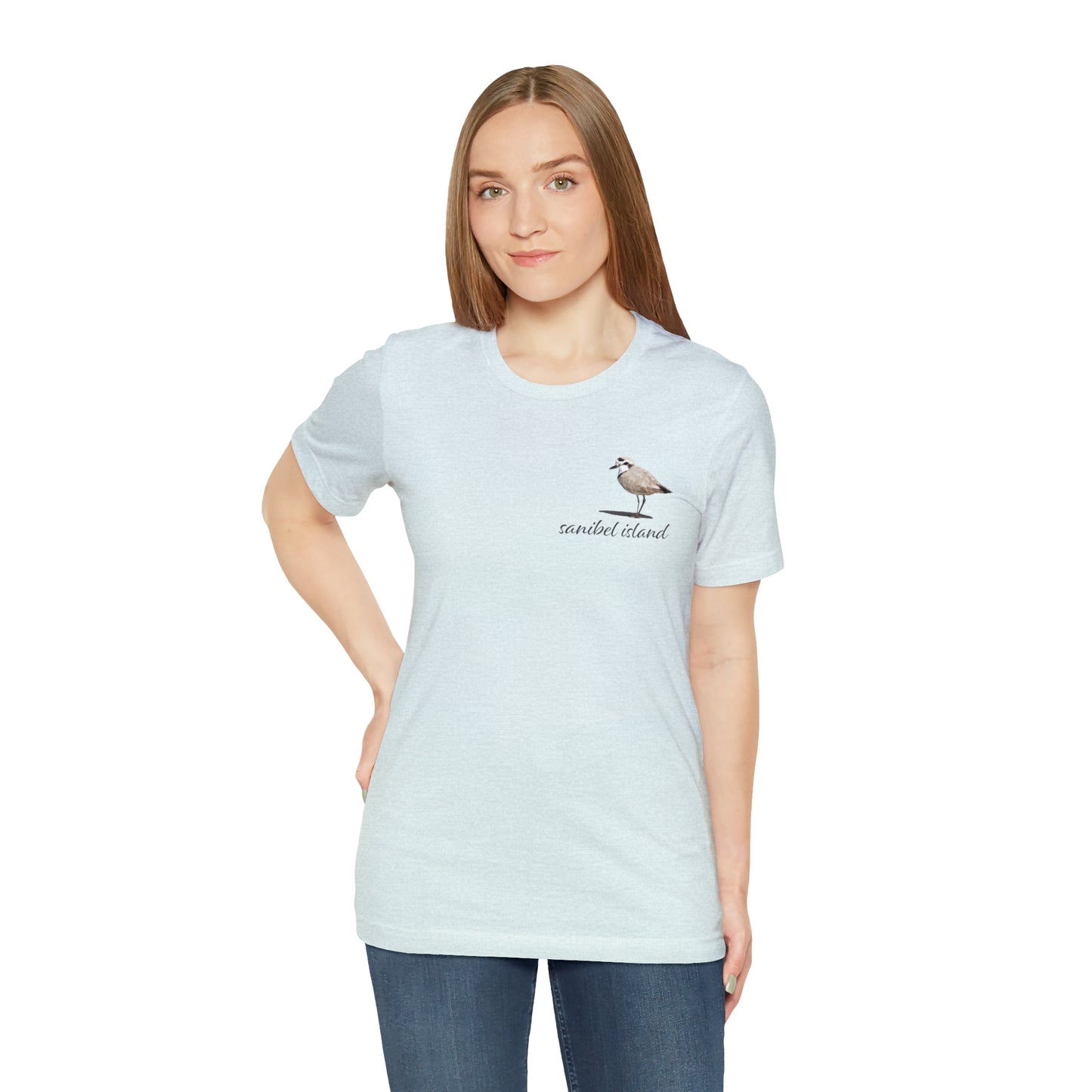 Sanibel Island Snowy Plover Unisex Jersey Short Sleeve Tee