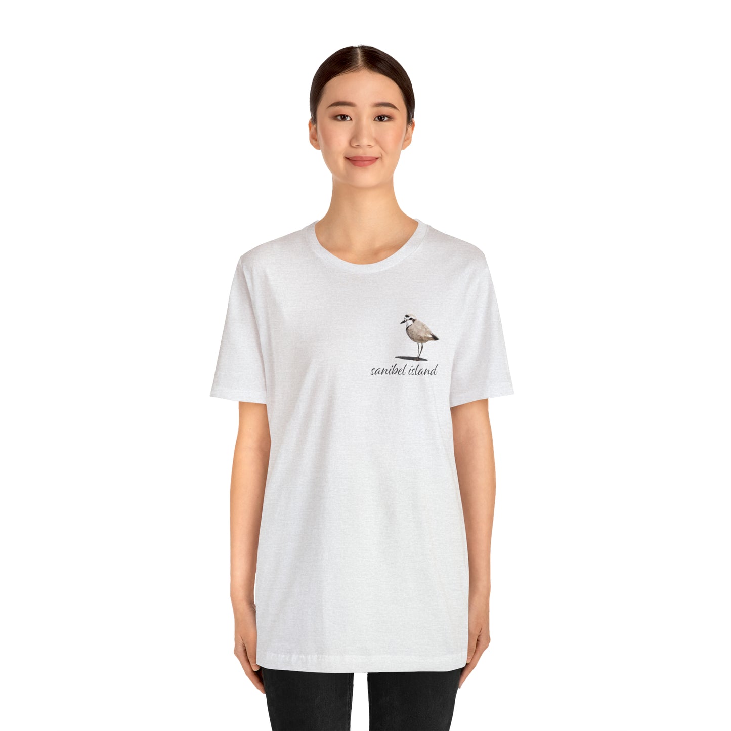 Sanibel Island Snowy Plover Unisex Jersey Short Sleeve Tee