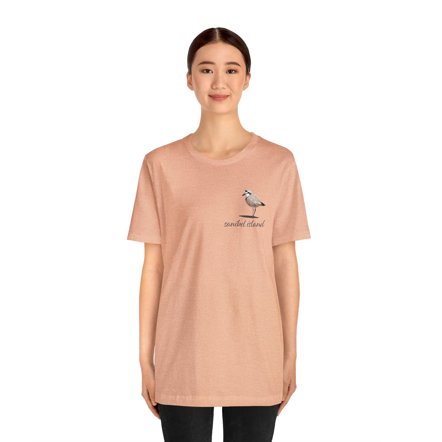 Sanibel Island Snowy Plover Unisex Jersey Short Sleeve Tee