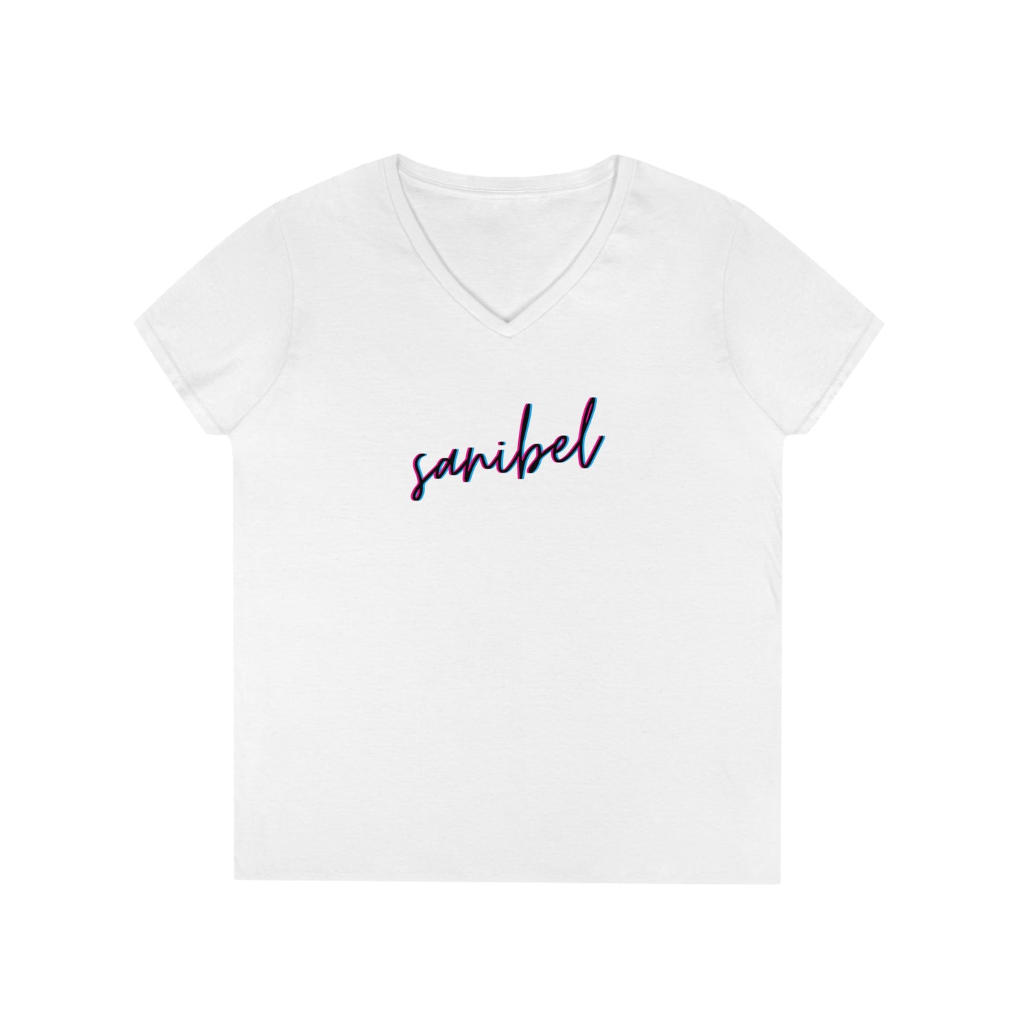 Sanibel 3D Ladies' V-Neck T-Shirt + More Colors