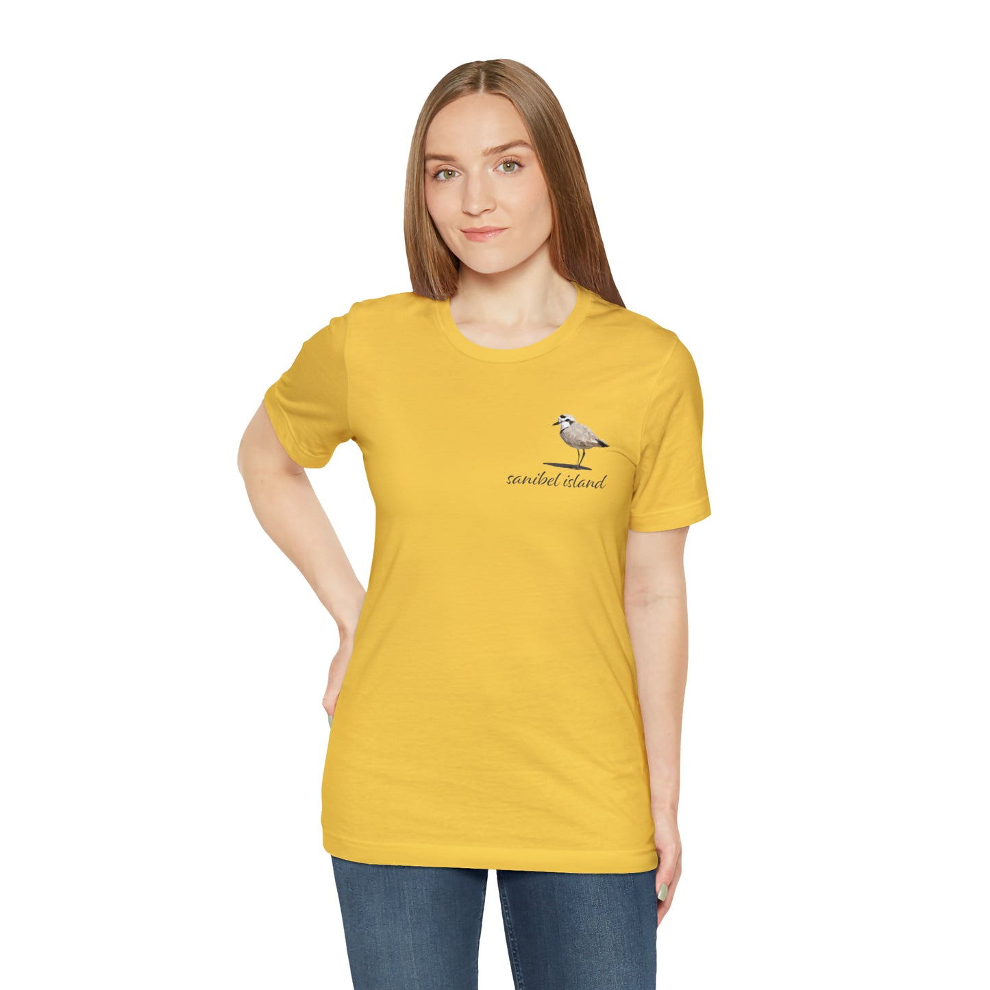 Sanibel Island Snowy Plover Unisex Jersey Short Sleeve Tee