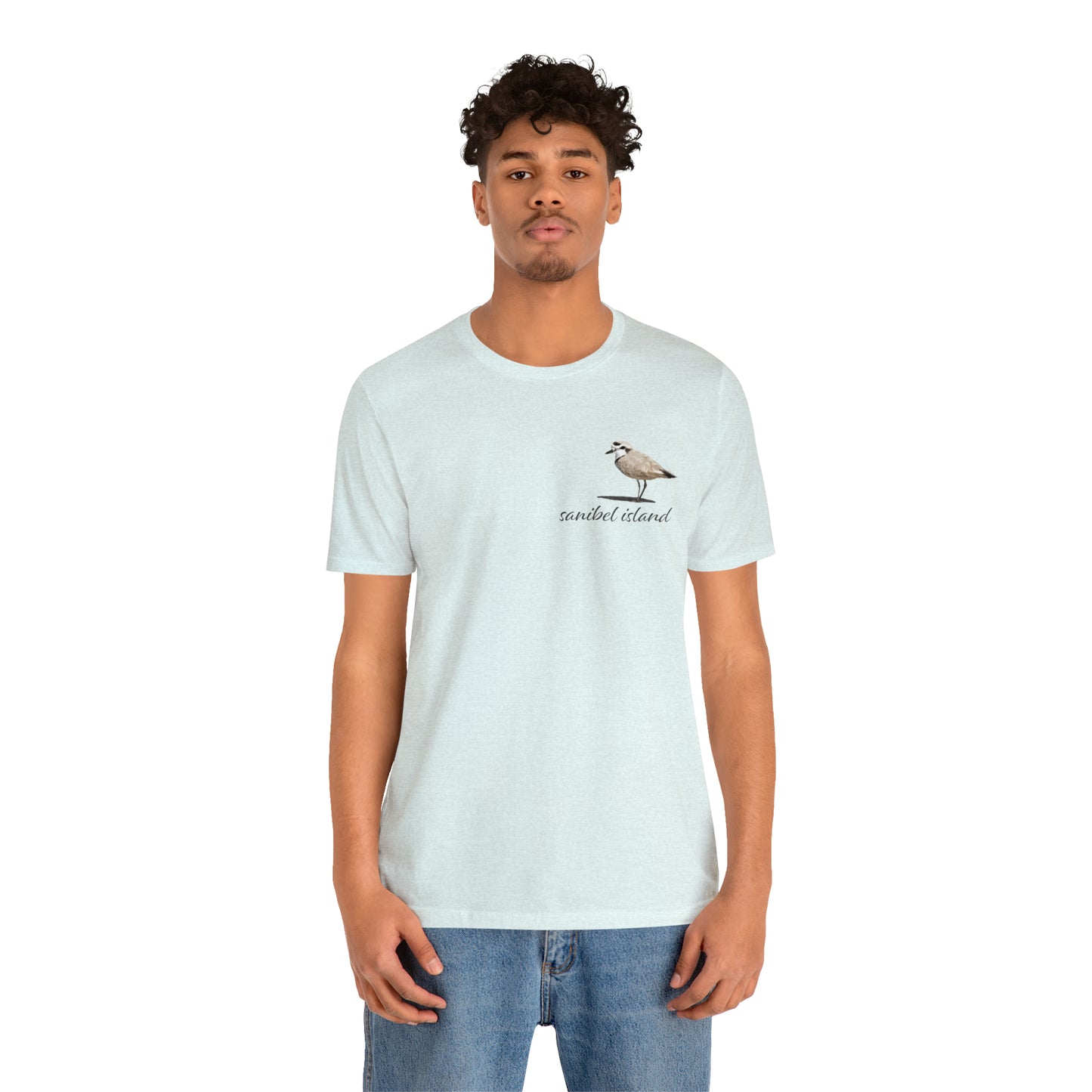 Sanibel Island Snowy Plover Unisex Jersey Short Sleeve Tee