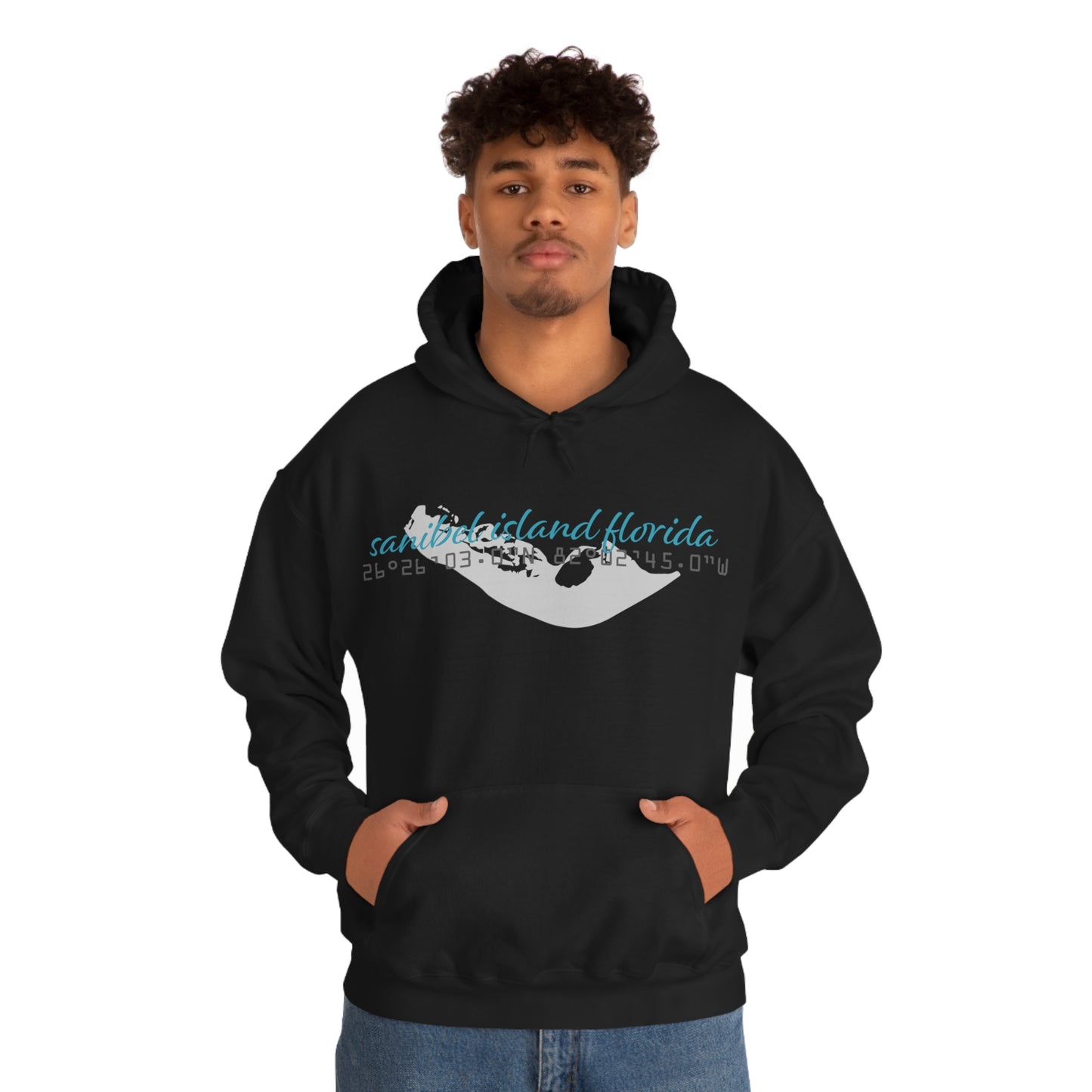 Sanibel Island GPS Unisex Heavy Blend™ Hooded Sweatshirt + More Colors