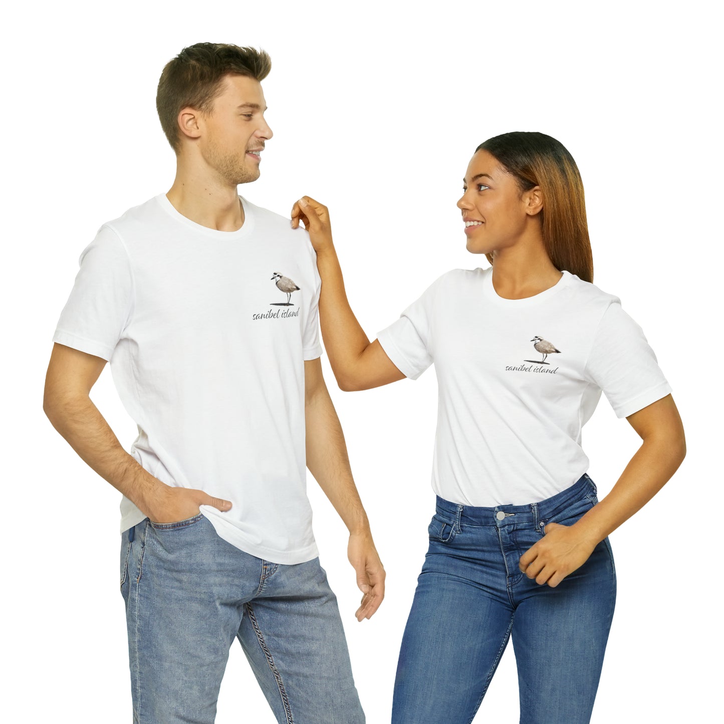Sanibel Island Snowy Plover Unisex Jersey Short Sleeve Tee