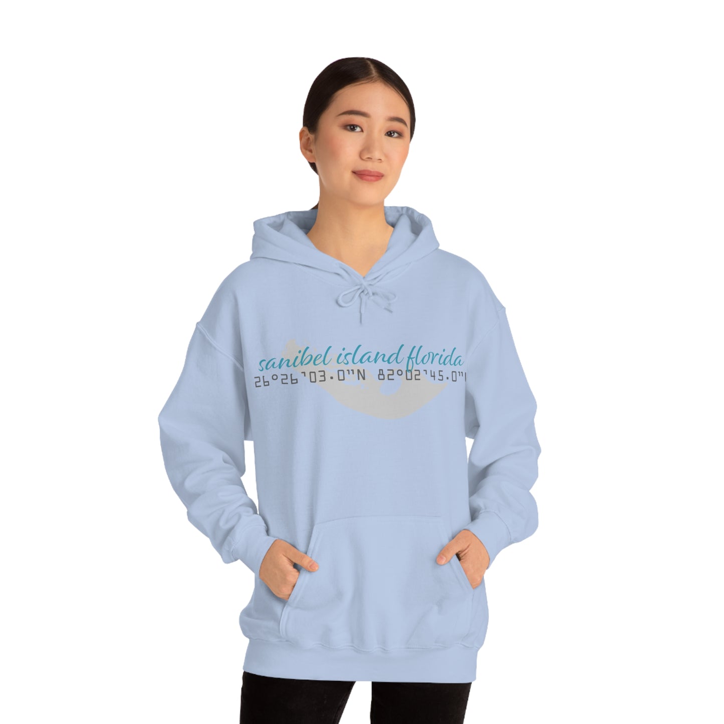Sanibel Island GPS Unisex Heavy Blend™ Hooded Sweatshirt + More Colors