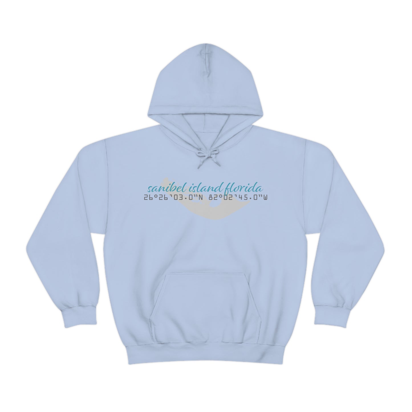 Sanibel Island GPS Unisex Heavy Blend™ Hooded Sweatshirt + More Colors