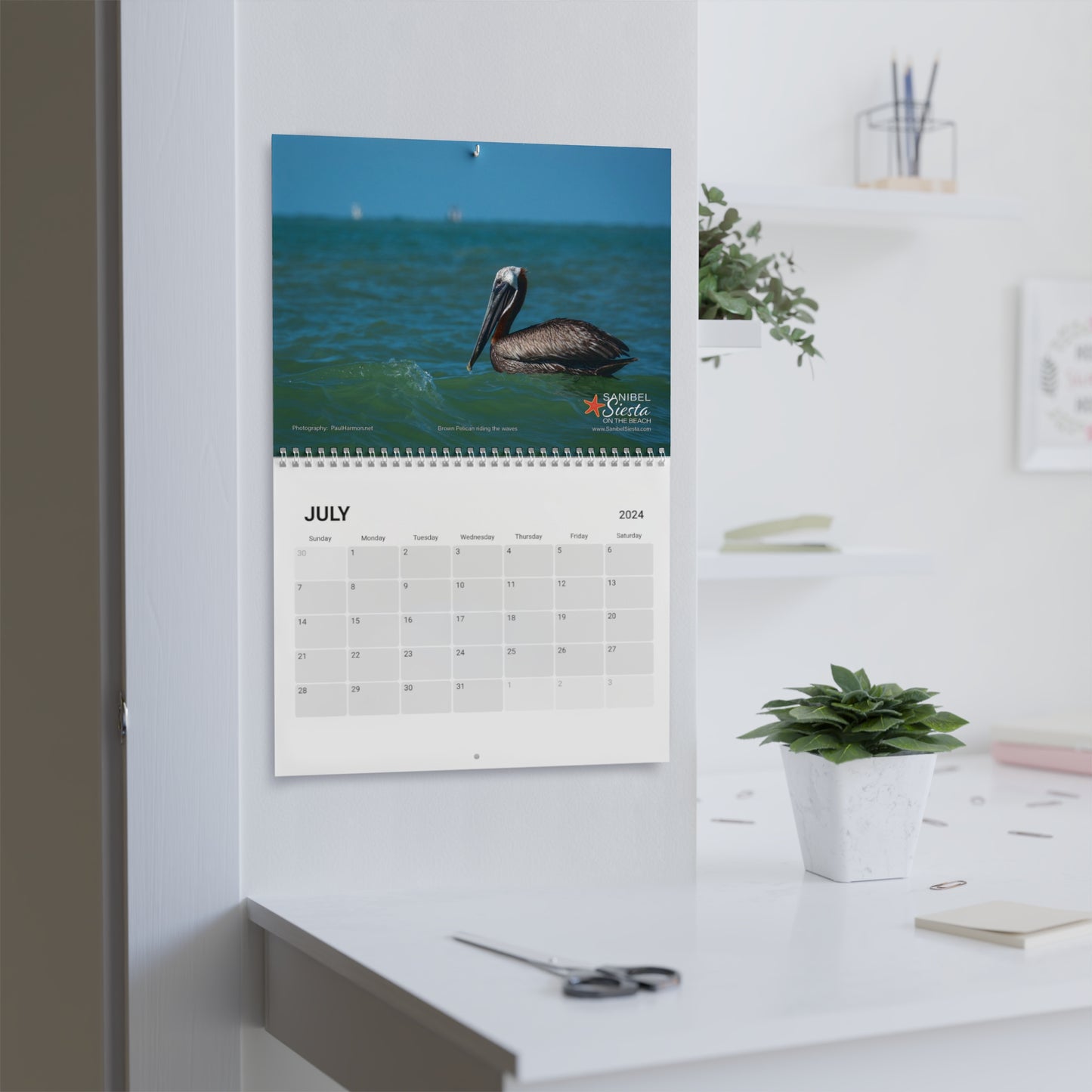 2024 Sanibel Siesta Wall Calendar
