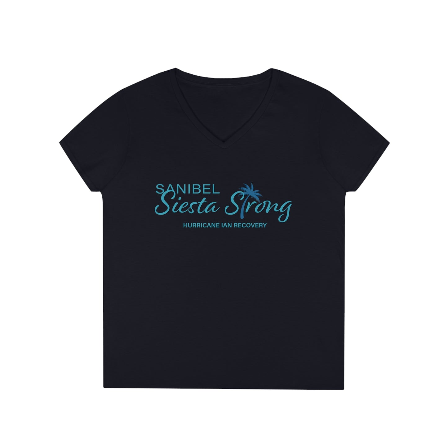 Sanibel Siesta Strong Ladies' V-Neck T-Shirt + More Colors