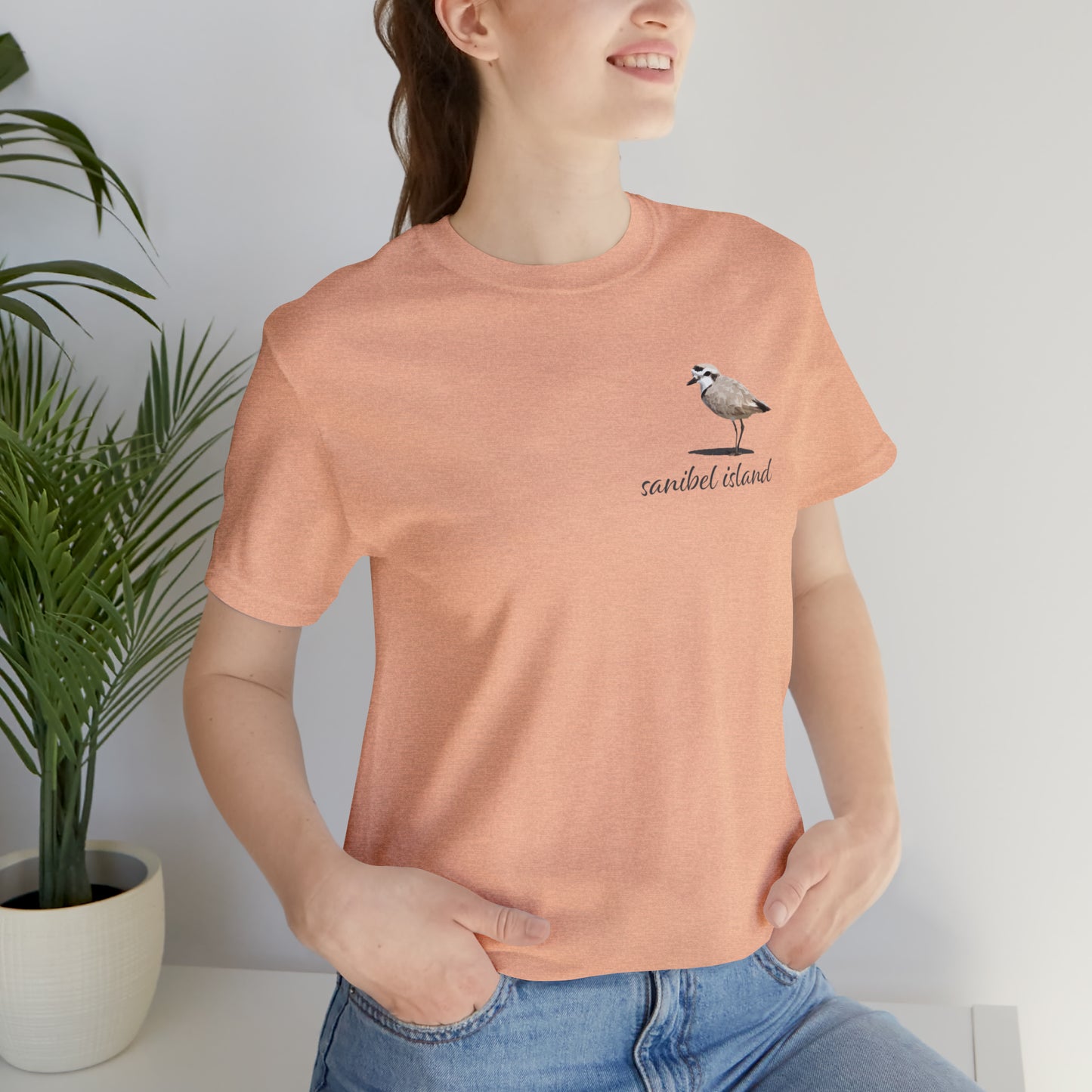 Sanibel Island Snowy Plover Unisex Jersey Short Sleeve Tee
