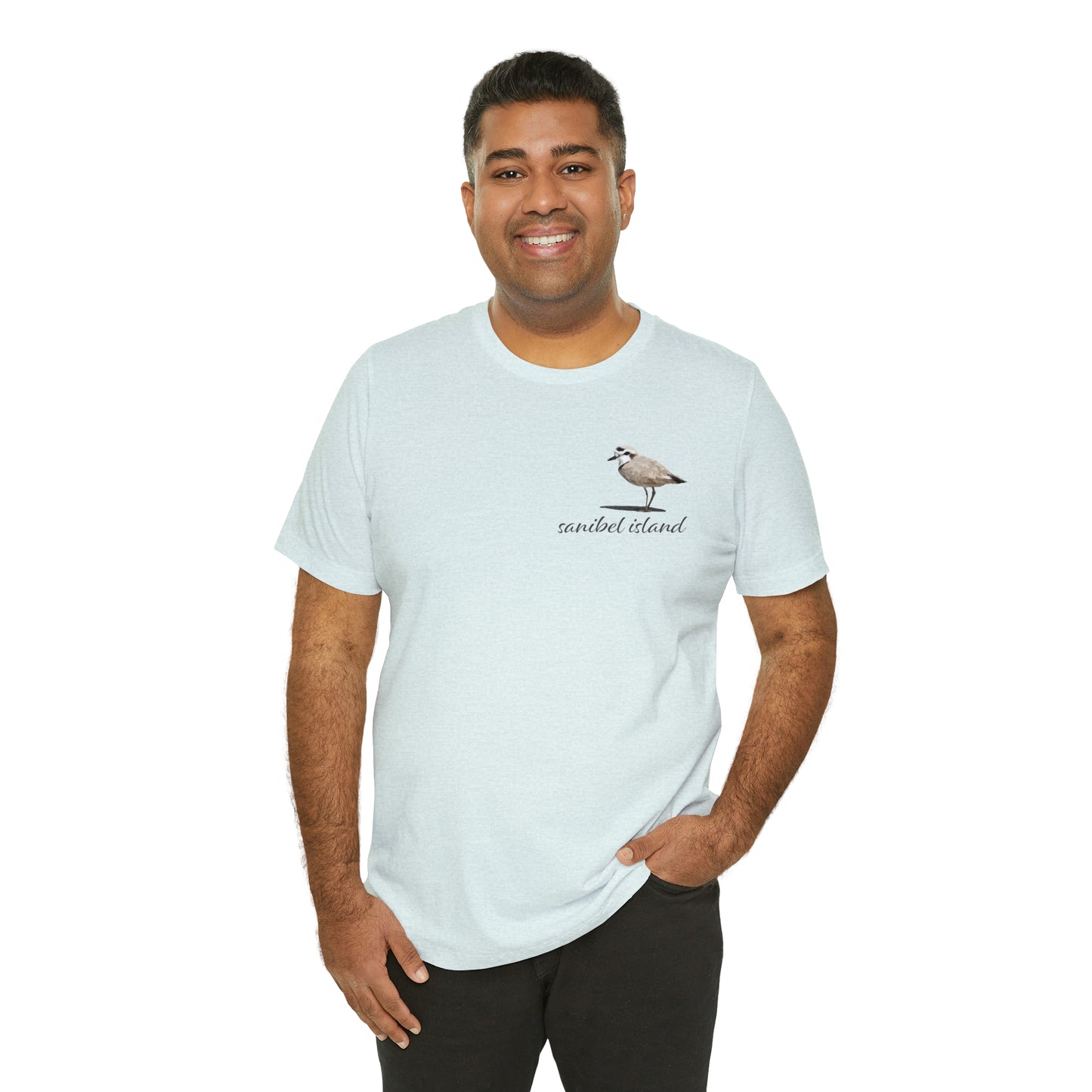 Sanibel Island Snowy Plover Unisex Jersey Short Sleeve Tee
