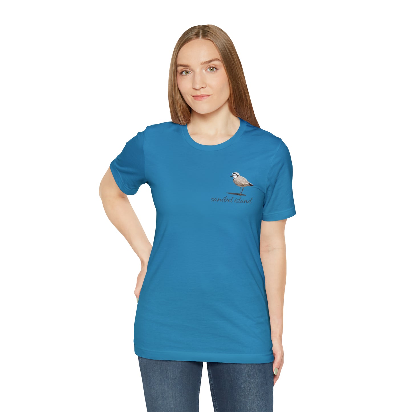 Sanibel Island Snowy Plover Unisex Jersey Short Sleeve Tee