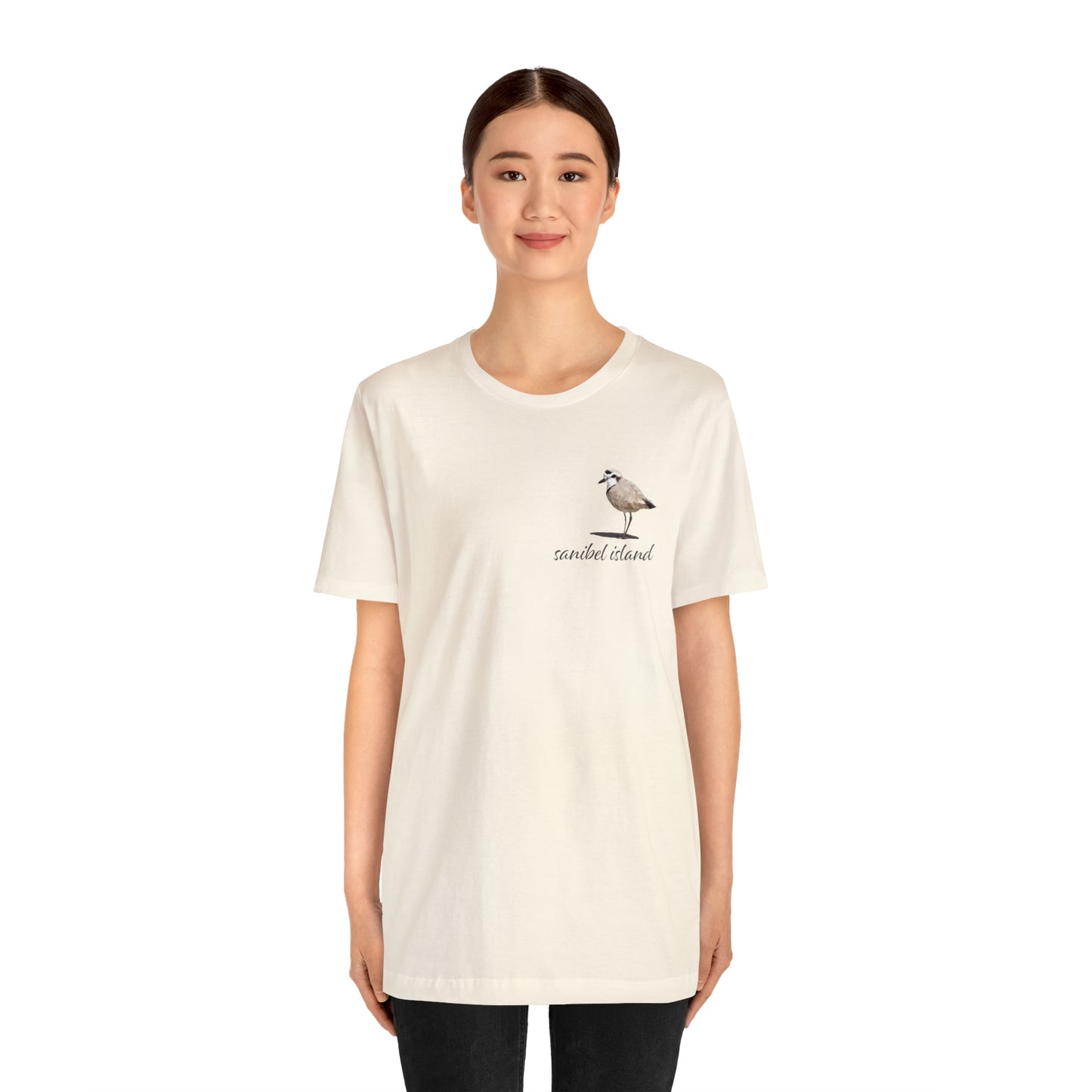 Sanibel Island Snowy Plover Unisex Jersey Short Sleeve Tee