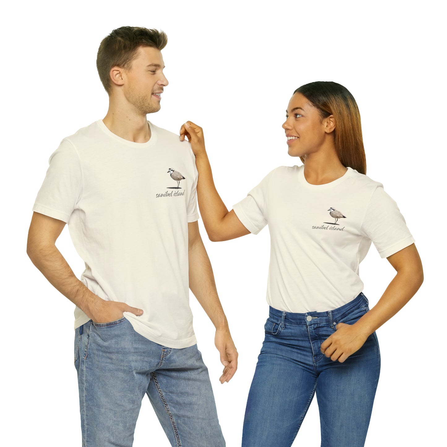 Sanibel Island Snowy Plover Unisex Jersey Short Sleeve Tee
