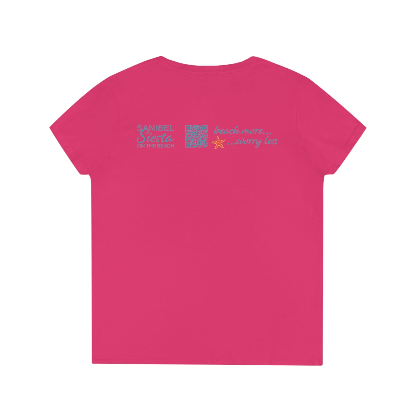 Sanibel Siesta Strong Ladies' V-Neck T-Shirt + More Colors