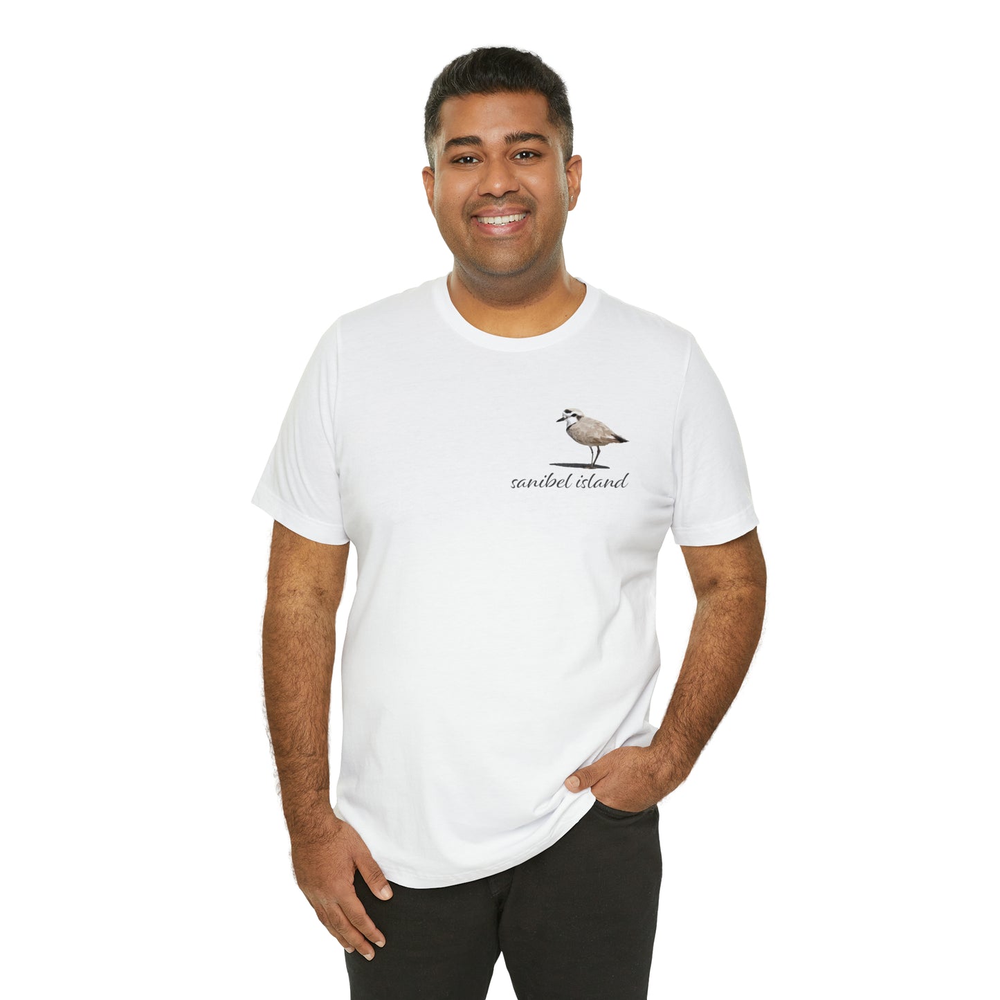 Sanibel Island Snowy Plover Unisex Jersey Short Sleeve Tee