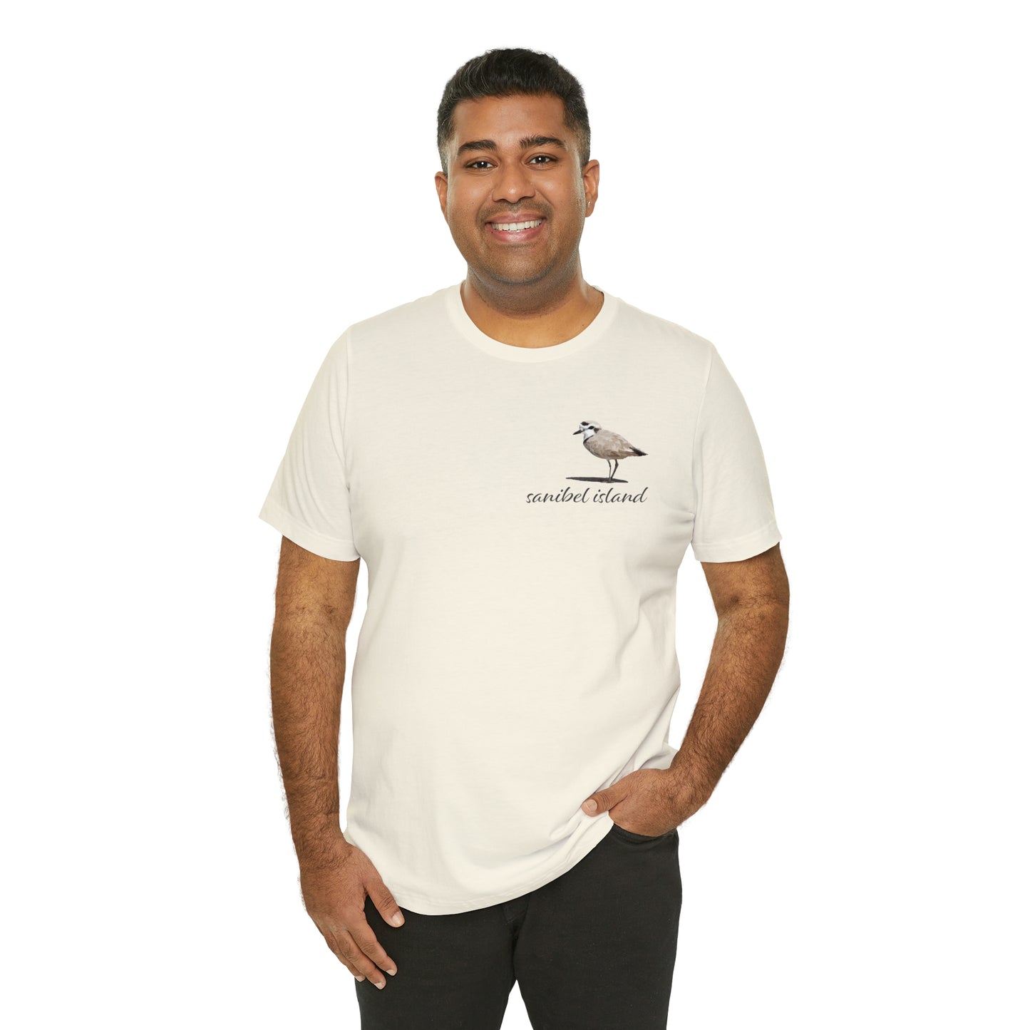 Sanibel Island Snowy Plover Unisex Jersey Short Sleeve Tee