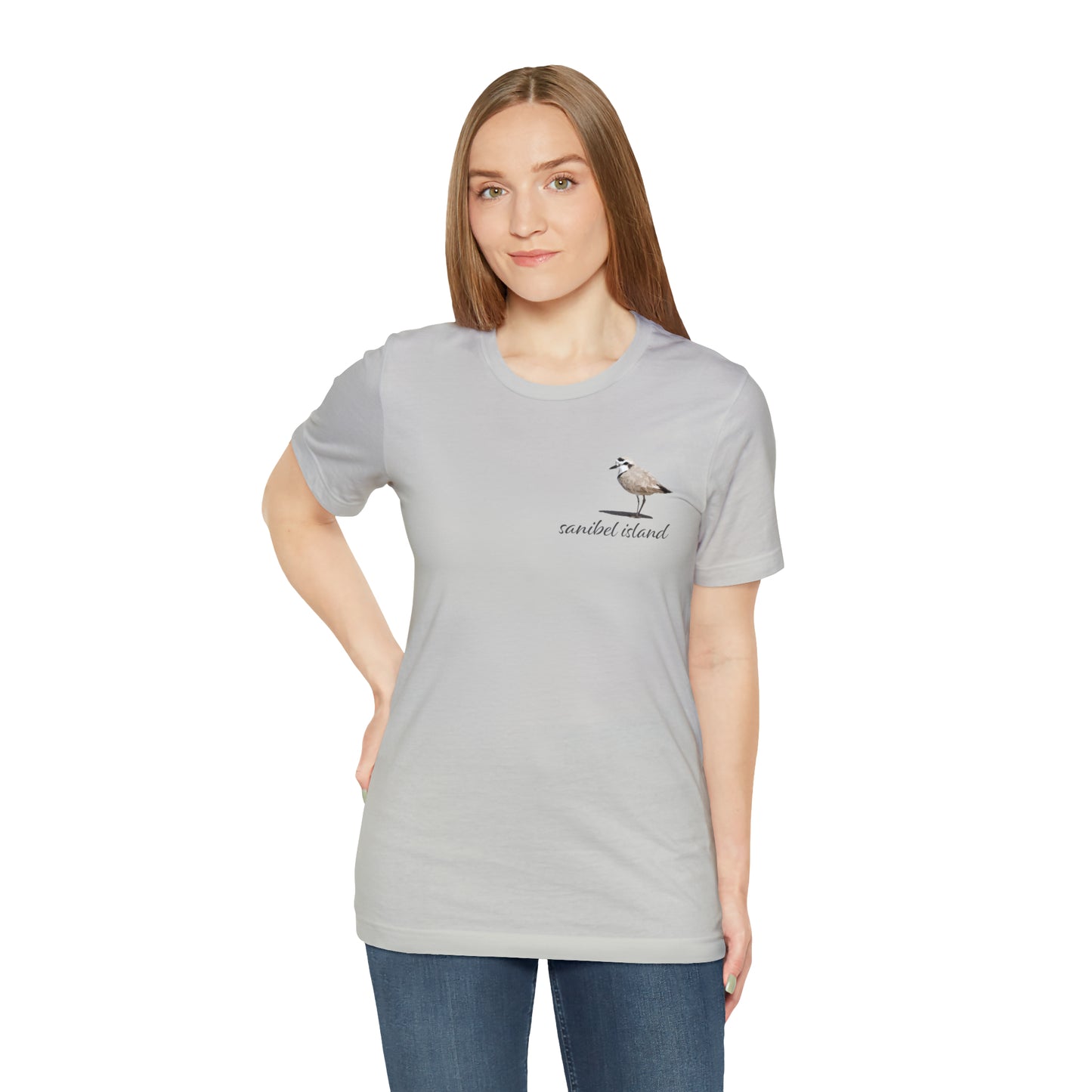 Sanibel Island Snowy Plover Unisex Jersey Short Sleeve Tee