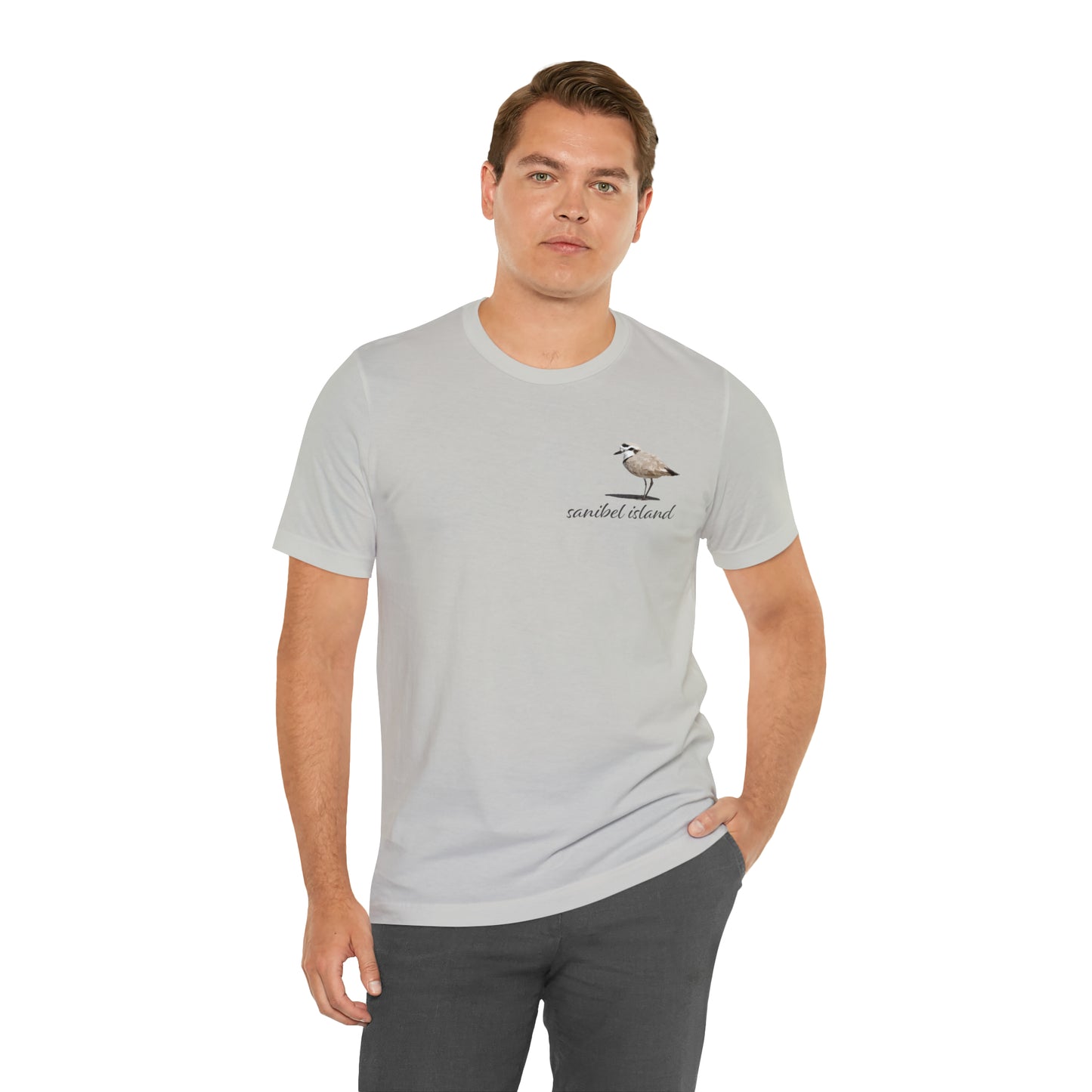 Sanibel Island Snowy Plover Unisex Jersey Short Sleeve Tee