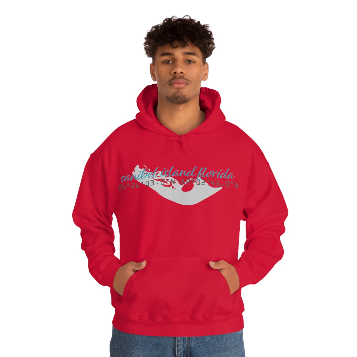 Sanibel Island GPS Unisex Heavy Blend™ Hooded Sweatshirt + More Colors