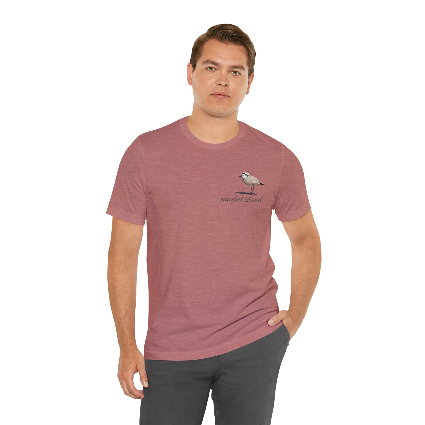 Sanibel Island Snowy Plover Unisex Jersey Short Sleeve Tee