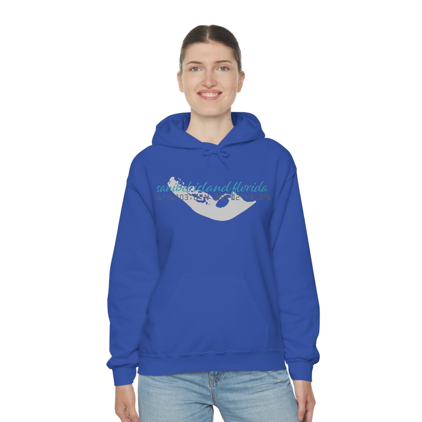 Sanibel Island GPS Unisex Heavy Blend™ Hooded Sweatshirt + More Colors