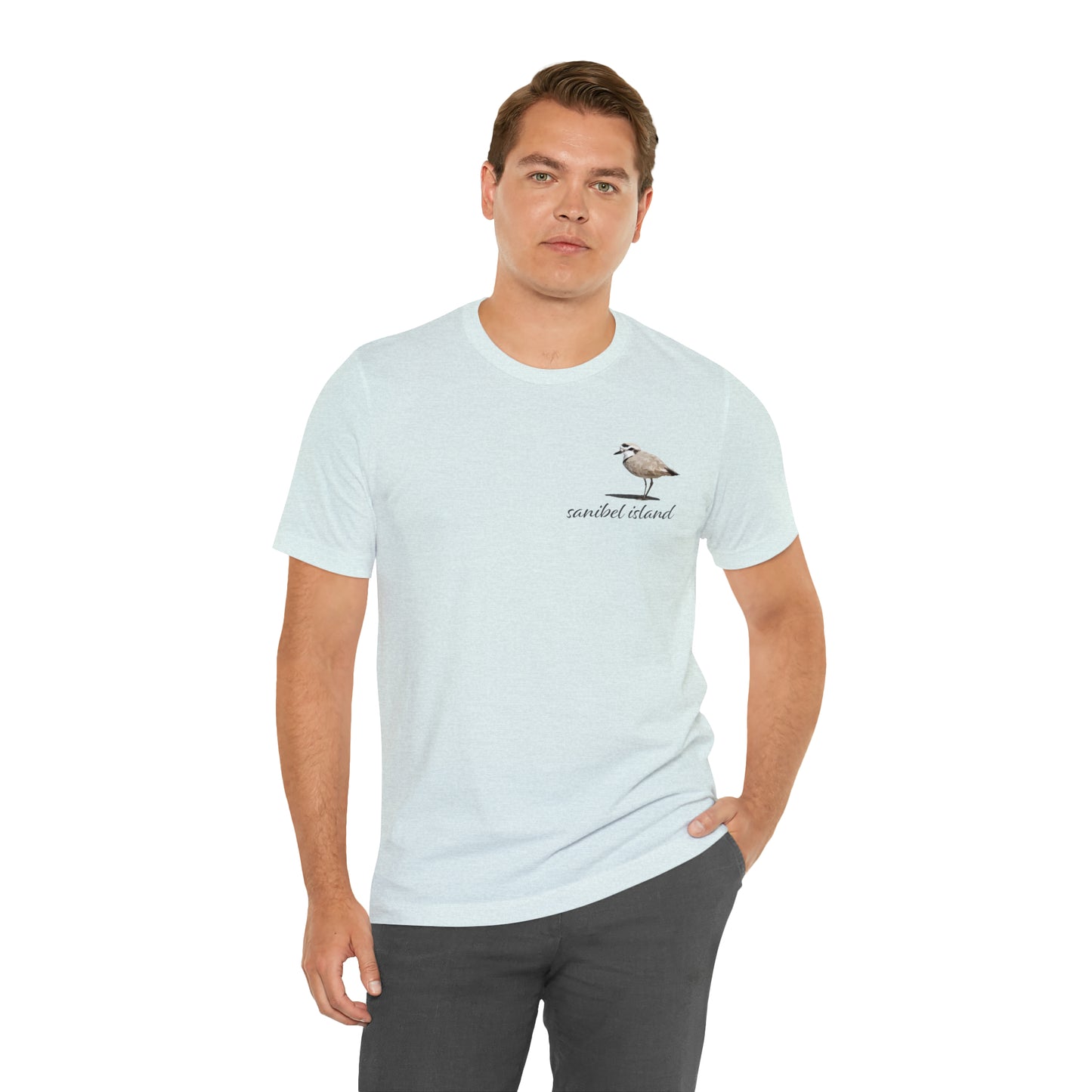 Sanibel Island Snowy Plover Unisex Jersey Short Sleeve Tee