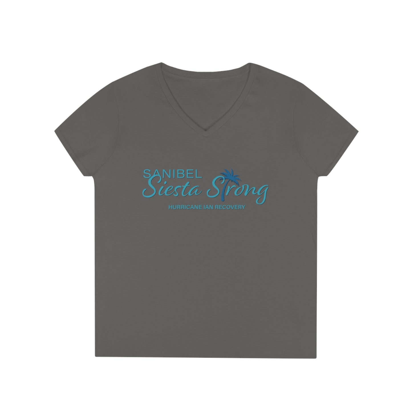 Sanibel Siesta Strong Ladies' V-Neck T-Shirt + More Colors