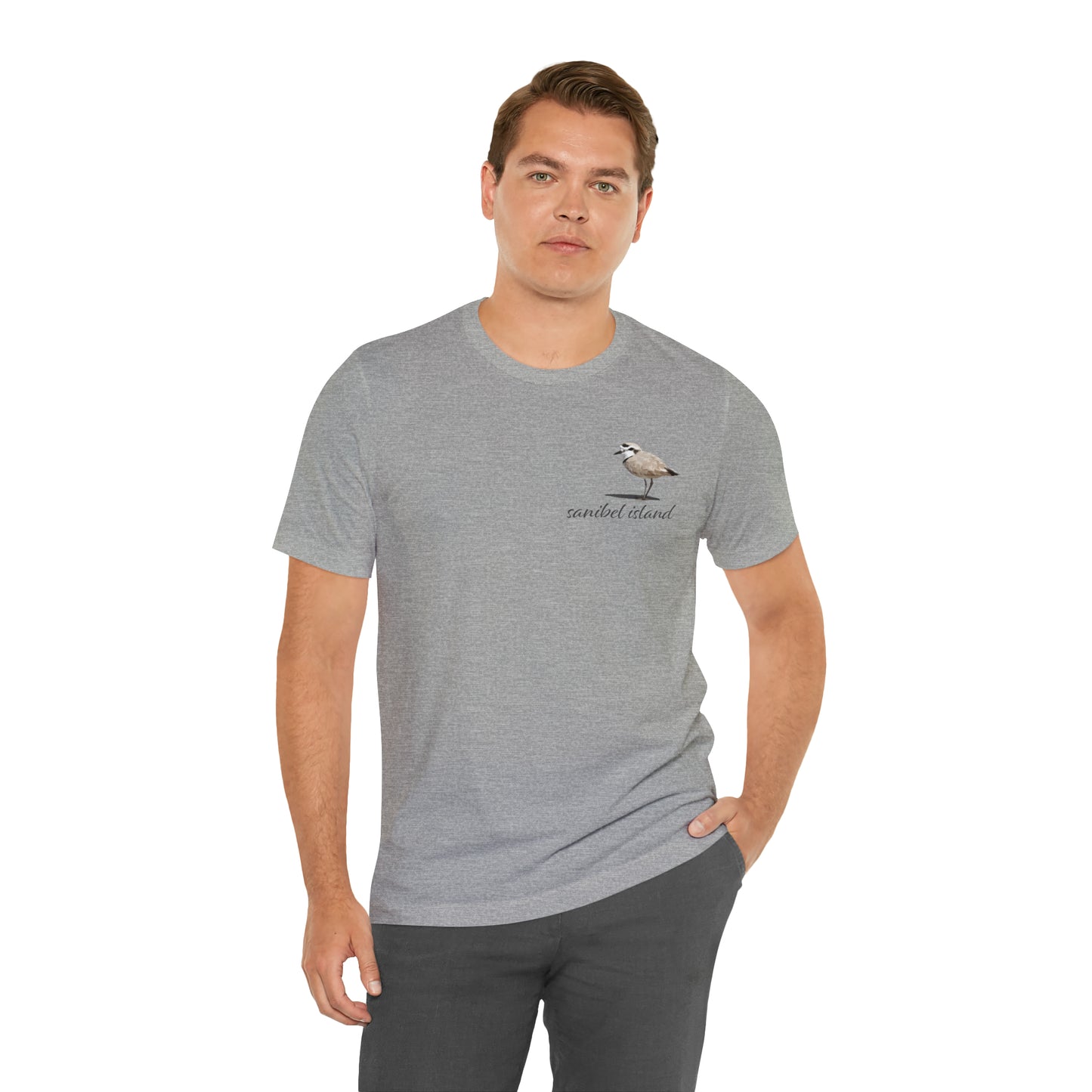 Sanibel Island Snowy Plover Unisex Jersey Short Sleeve Tee