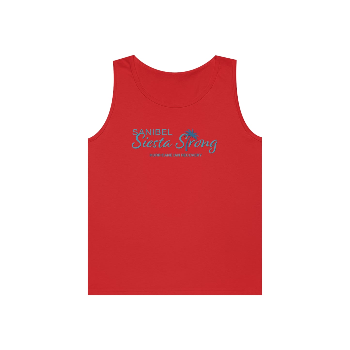 Sanibel Siesta Strong Unisex Heavy Cotton Tank Top + More Colors