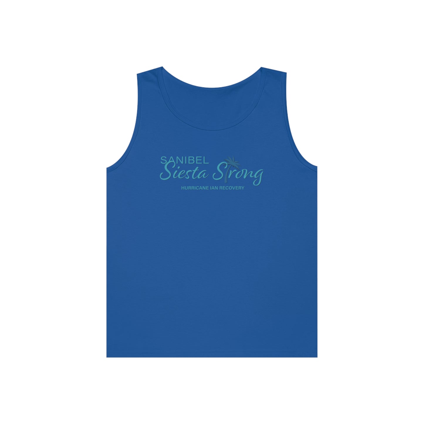 Sanibel Siesta Strong Unisex Heavy Cotton Tank Top + More Colors