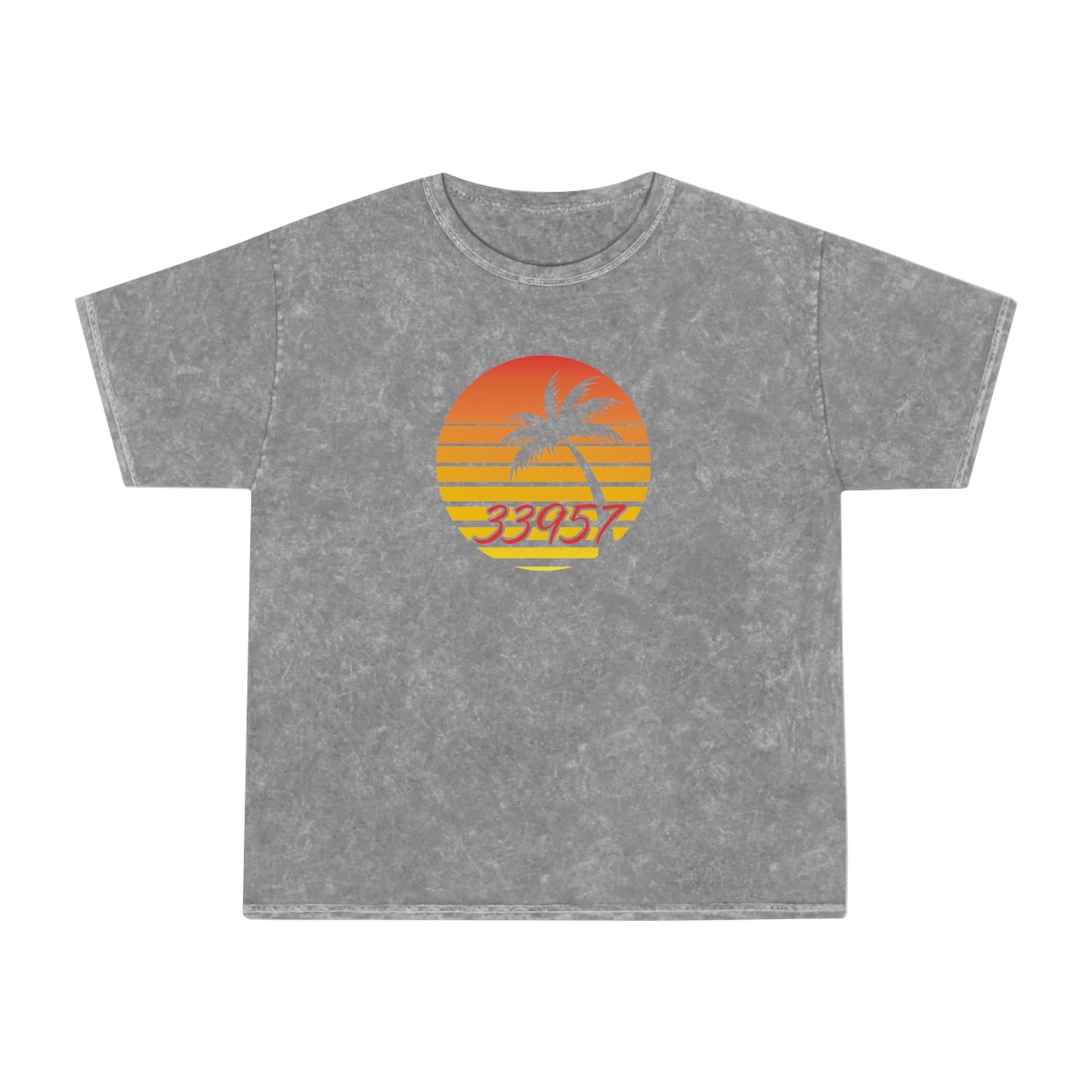 Sanibel 33957 Palm Unisex Mineral Wash T-Shirt + More Colors