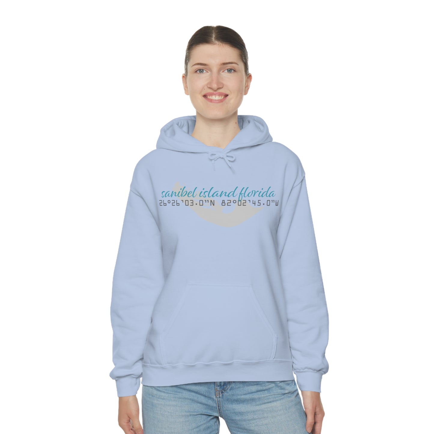 Sanibel Island GPS Unisex Heavy Blend™ Hooded Sweatshirt + More Colors